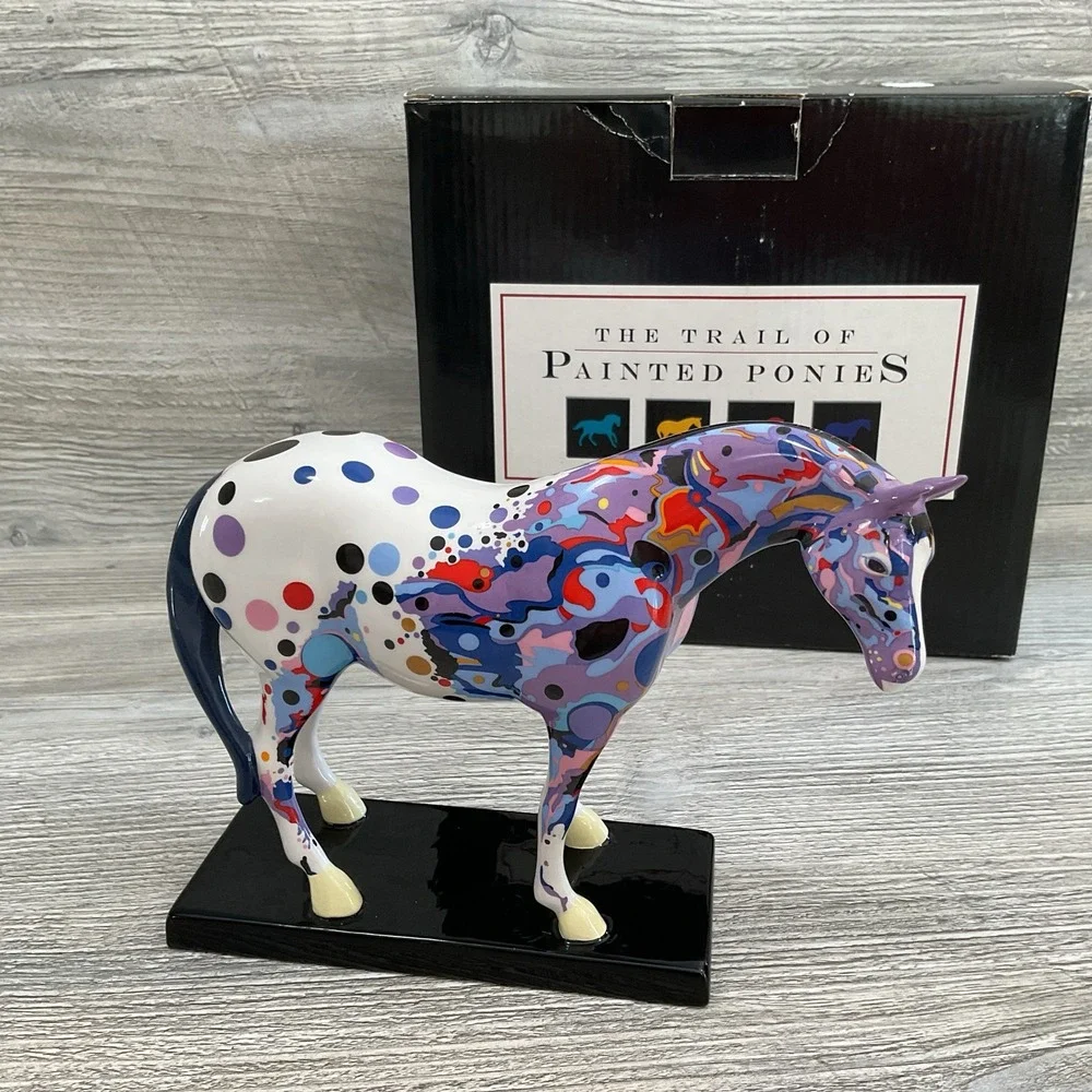 Trail of Painted Ponies Mosaic Appaloosa Pony 1E/6080 w/ Box 2003